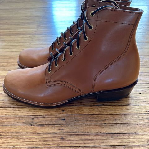 Sherman Boot Works Glanton in Maryam Natural TPR Horsebutt
