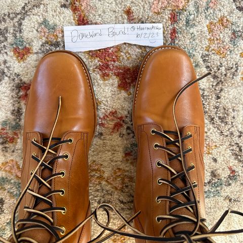 Sherman Boot Works Glanton in Maryam Natural TPR Horsebutt
