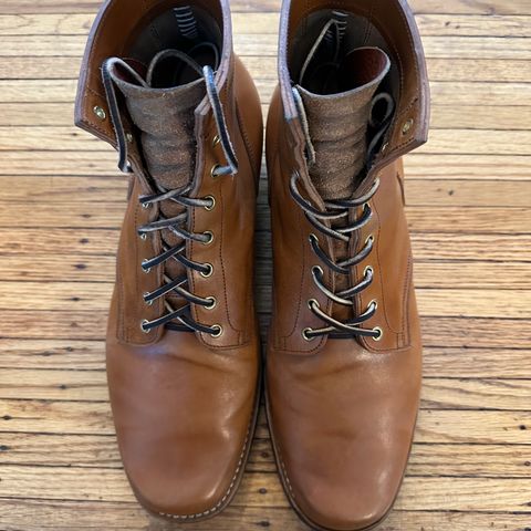 Sherman Boot Works Glanton in Maryam Natural TPR Horsebutt
