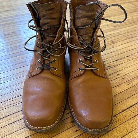 Sherman Boot Works Glanton in Maryam Natural TPR Horsebutt