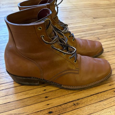 Sherman Boot Works Glanton in Maryam Natural TPR Horsebutt