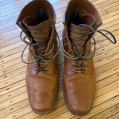 Sherman Boot Works Glanton in Maryam Natural TPR Horsebutt