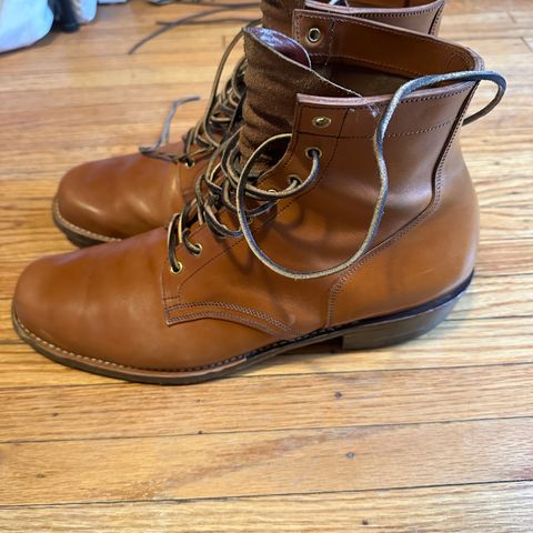 Sherman Boot Works Glanton in Maryam Natural TPR Horsebutt