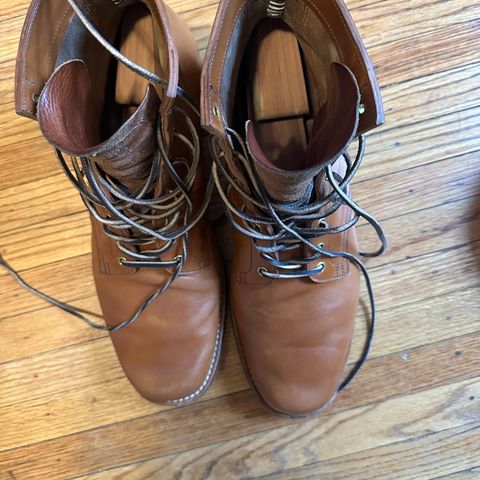 Sherman Boot Works Glanton in Maryam Natural TPR Horsebutt