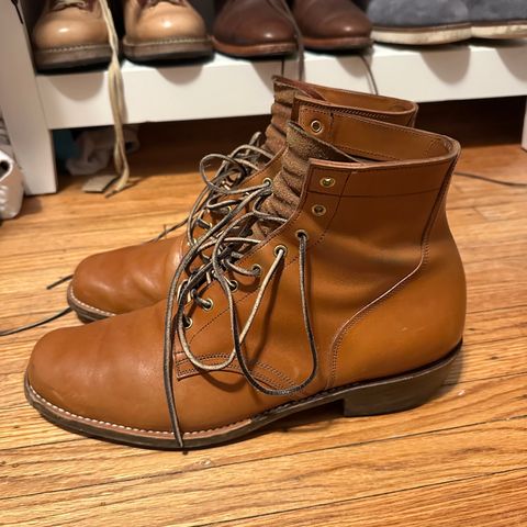 Sherman Boot Works Glanton in Maryam Natural TPR Horsebutt
