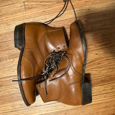 Sherman Boot Works Glanton in Maryam Natural TPR Horsebutt