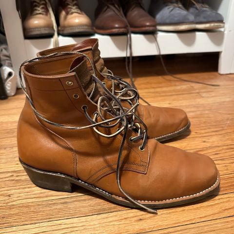 Sherman Boot Works Glanton in Maryam Natural TPR Horsebutt