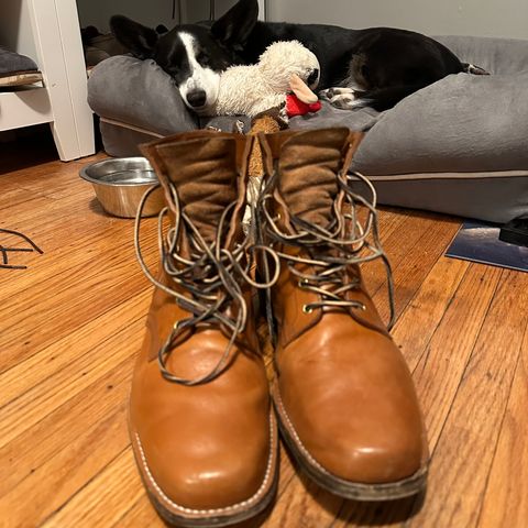 Sherman Boot Works Glanton in Maryam Natural TPR Horsebutt