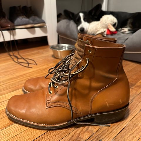 Sherman Boot Works Glanton in Maryam Natural TPR Horsebutt