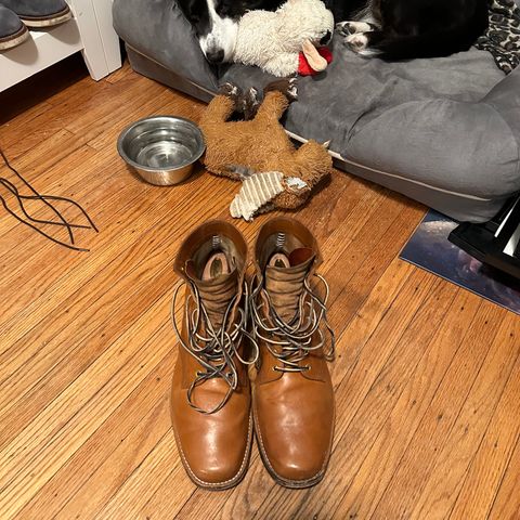 Sherman Boot Works Glanton in Maryam Natural TPR Horsebutt