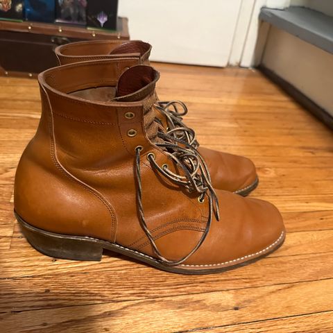 Sherman Boot Works Glanton in Maryam Natural TPR Horsebutt