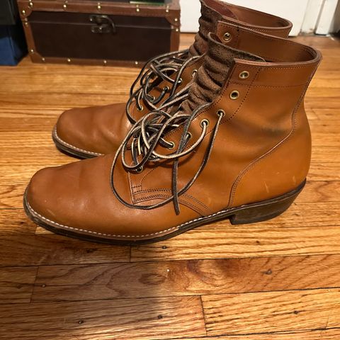Sherman Boot Works Glanton in Maryam Natural TPR Horsebutt