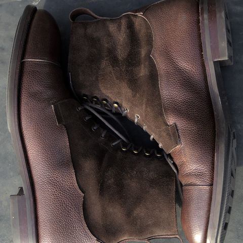 View photo of Carmina Work Boots 80791 in Du Puy Brown Country Calf