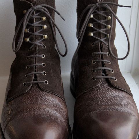 View photo of Carmina Work Boots 80791 in Du Puy Brown Country Calf