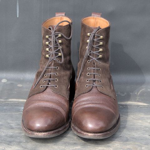 View photo of Carmina Work Boots 80791 in Du Puy Brown Country Calf