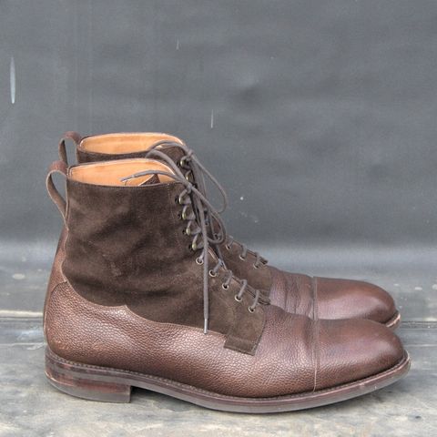 View photo of Carmina Work Boots 80791 in Du Puy Brown Country Calf