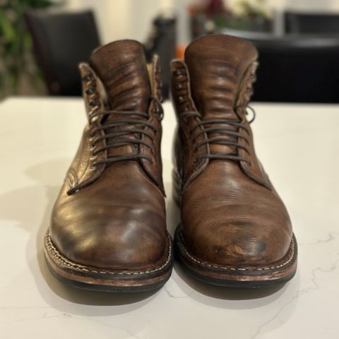 View photo of White's Stevens (Plain Toe) in Horween Natural Chromexcel