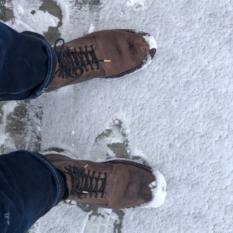 View photo of White's Stevens (Plain Toe) in Horween Natural Chromexcel