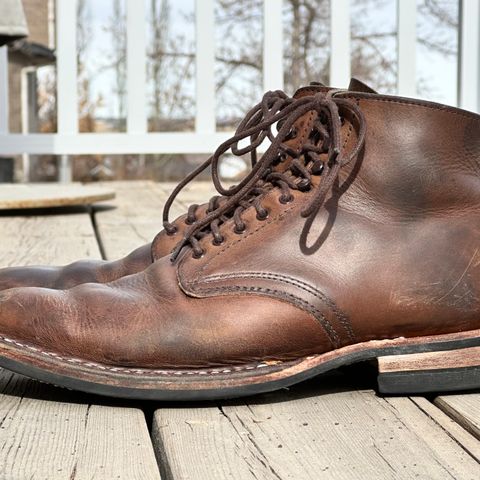 View photo of White's Stevens (Plain Toe) in Horween Natural Chromexcel