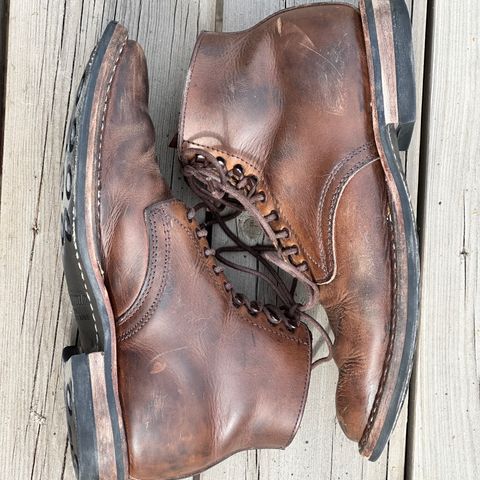 View photo of White's Stevens (Plain Toe) in Horween Natural Chromexcel