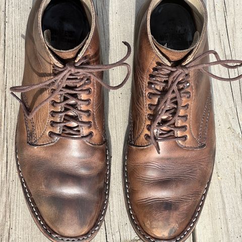 View photo of White's Stevens (Plain Toe) in Horween Natural Chromexcel