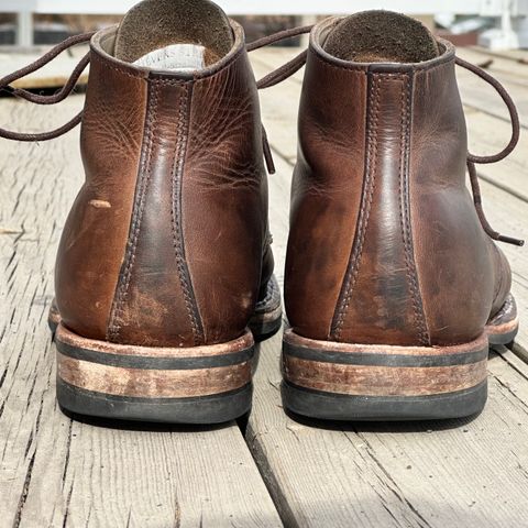 View photo of White's Stevens (Plain Toe) in Horween Natural Chromexcel