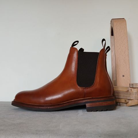 Meermin Chelsea Boot in Whiskey Heritage Shell Cordovan