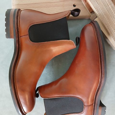 Meermin Chelsea Boot in Whiskey Heritage Shell Cordovan