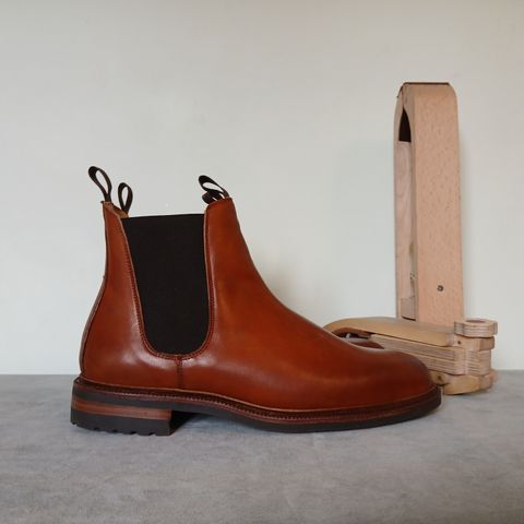 Meermin Chelsea Boot in Whiskey Heritage Shell Cordovan