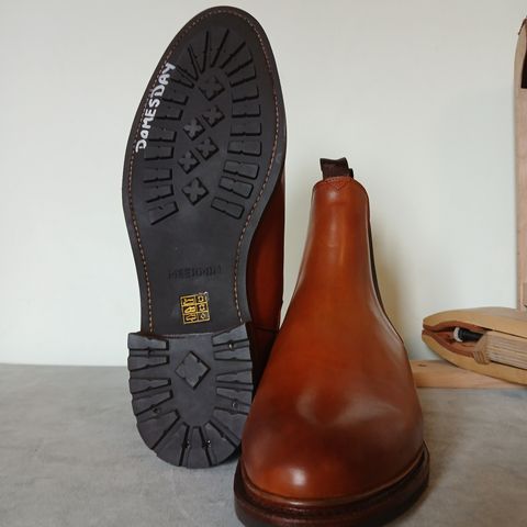 Meermin Chelsea Boot in Whiskey Heritage Shell Cordovan