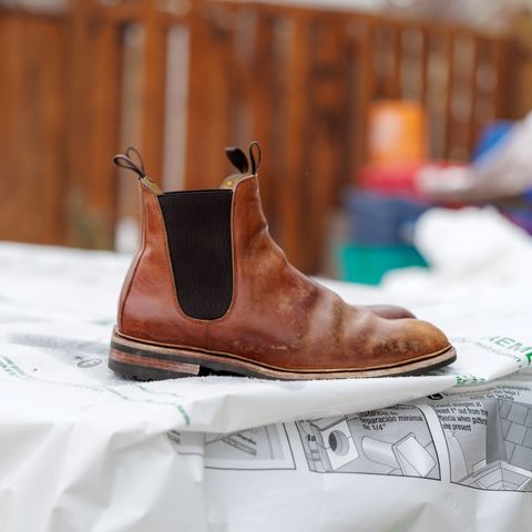 Meermin Chelsea Boot in Whiskey Heritage Shell Cordovan