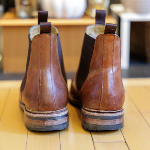 Meermin Chelsea Boot in Whiskey Heritage Shell Cordovan