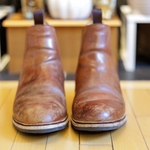 Meermin Chelsea Boot in Whiskey Heritage Shell Cordovan