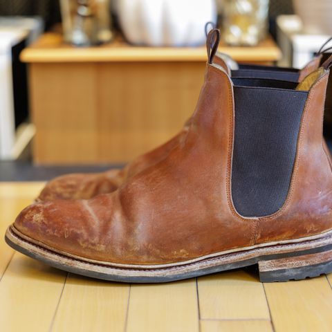 Meermin Chelsea Boot in Whiskey Heritage Shell Cordovan
