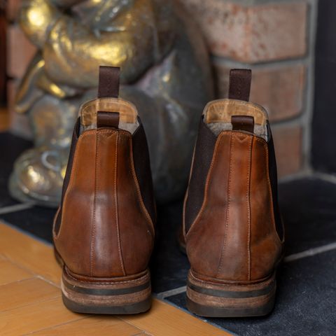 Meermin Chelsea Boot in Whiskey Heritage Shell Cordovan