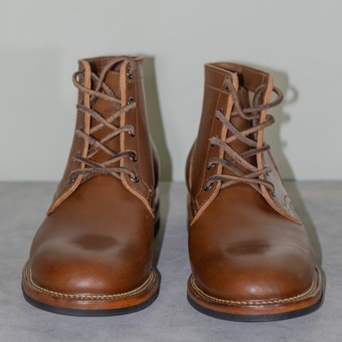 Viberg Service Boot in Maryam Moss Horsebutt