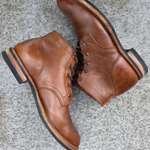 Viberg Service Boot in Maryam Moss Horsebutt