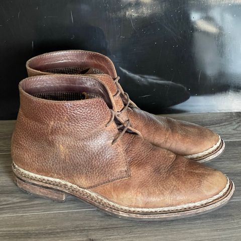 View photo of Blkbrd Shoemaker Fenrir Chukka Boot in Unlisted Leather