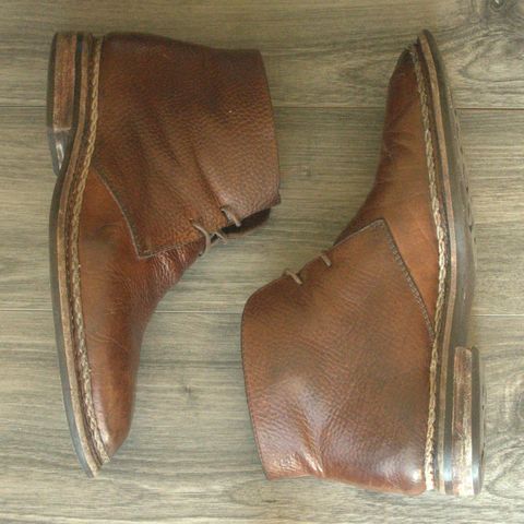 View photo of Blkbrd Shoemaker Fenrir Chukka Boot in Unlisted Leather