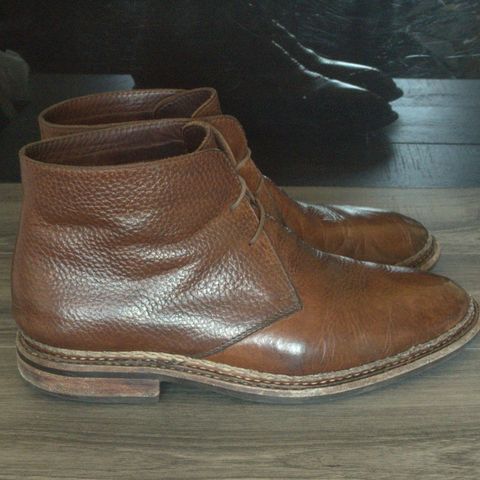 View photo of Blkbrd Shoemaker Fenrir Chukka Boot in Unlisted Leather