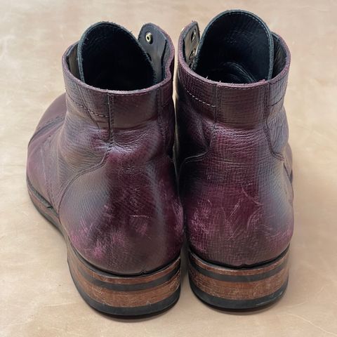 BLKBRD Luchador Service Boot in Horween Dark Burgundy Pioneer Reindeer