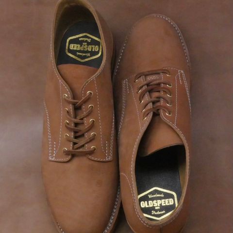 Oldspeed Derby in Horween Russet Horsehide Strips