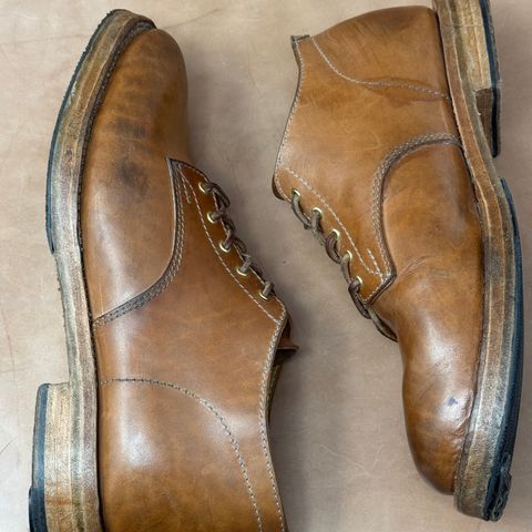 View photo of Oldspeed Derby in Horween Russet Horsehide Strips