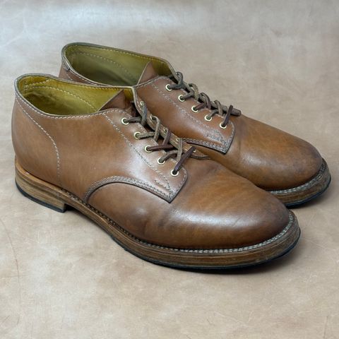 View photo of Oldspeed Derby in Horween Russet Horsehide Strips