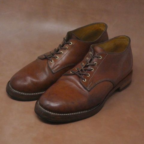 View photo of Oldspeed Derby in Horween Russet Horsehide Strips