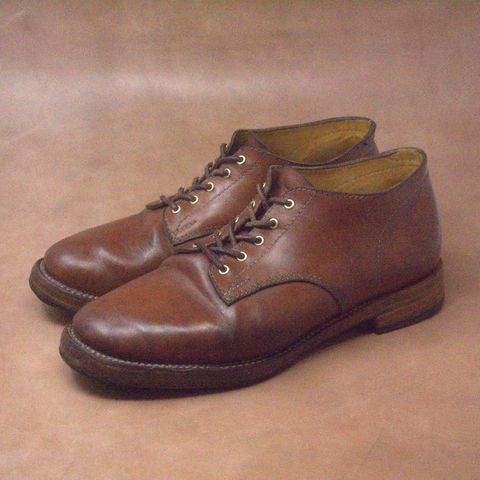 View photo of Oldspeed Derby in Horween Russet Horsehide Strips