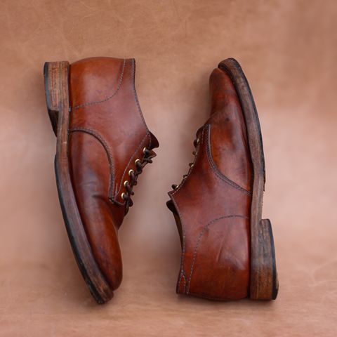 Oldspeed Derby in Horween Russet Horsehide Strips