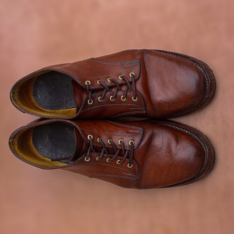 Oldspeed Derby in Horween Russet Horsehide Strips