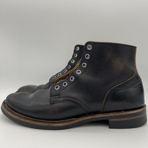 View photo of Viberg Service Boot in Shinki Black Oiled Horsebutt