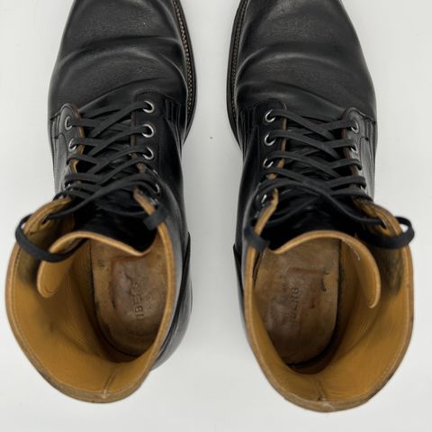 View photo of Viberg Service Boot in Shinki Black Oiled Horsebutt